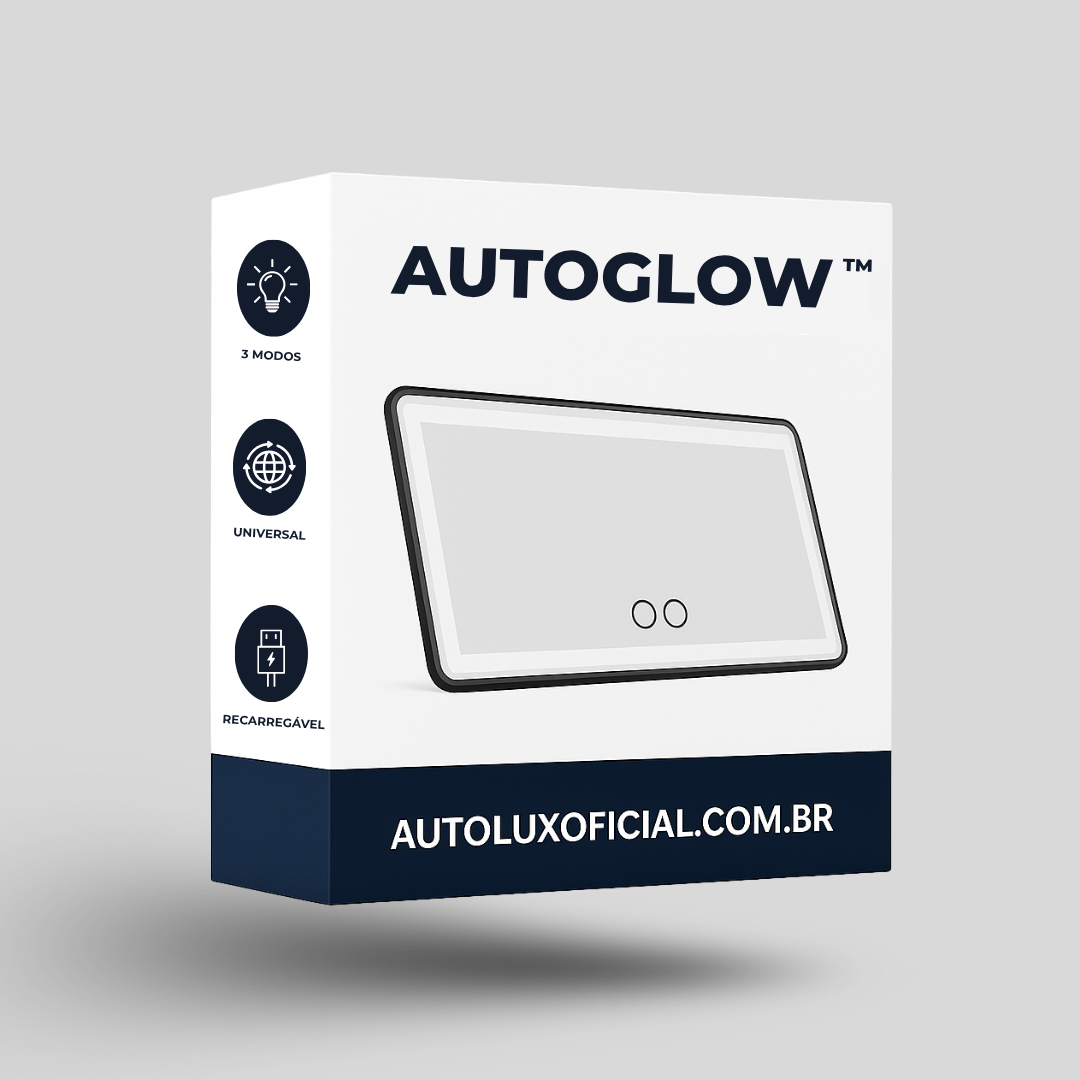 AutoGlow – Espelho com LED para Maquiagem (Estoque Limitado!)