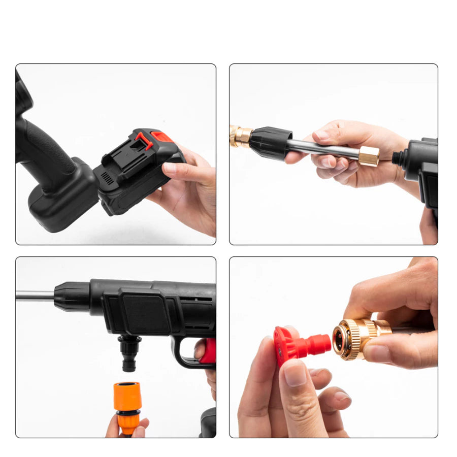 Lavadora de Alta Pressão Portátil Recarregável – Linha Premium