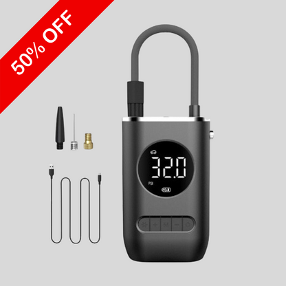 Mini Compressor de Ar Portátil Digital Recarregável – Ncher 150 PSI