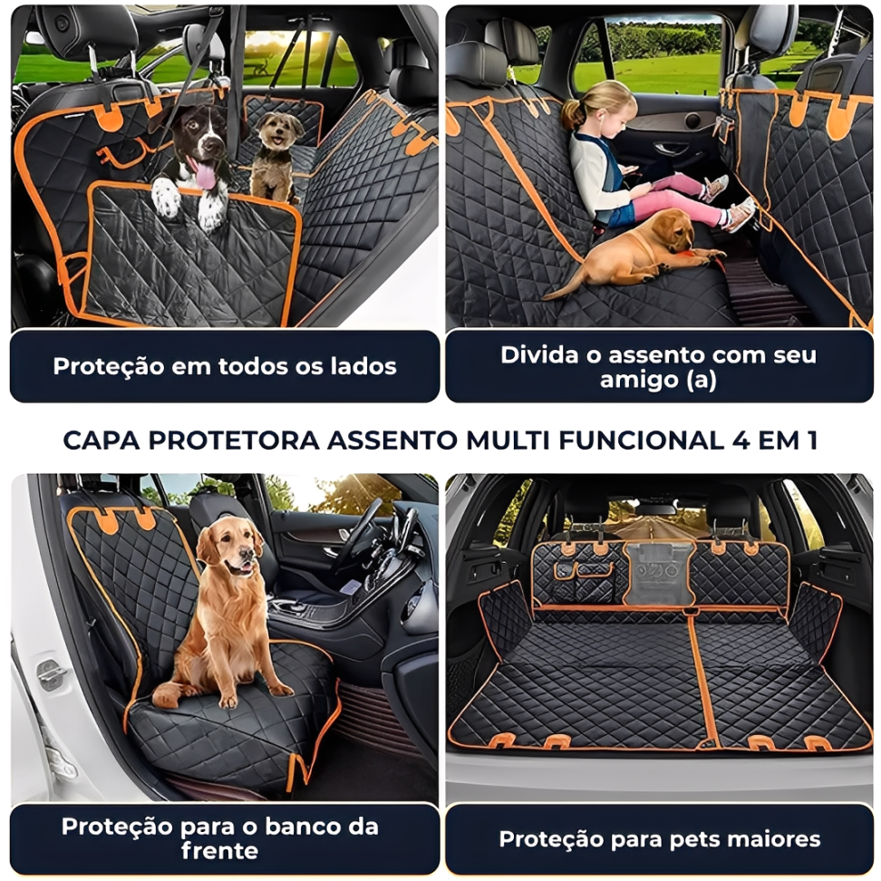 PetShield - Capa Protetora Impermeável para Banco de Carro