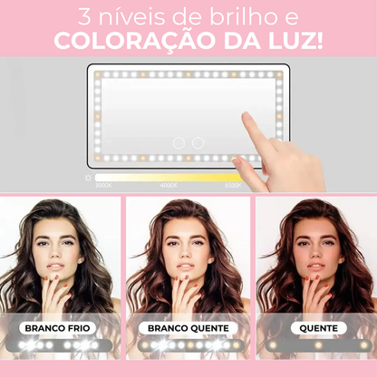AutoGlow – Espelho com LED para Maquiagem (Estoque Limitado!)