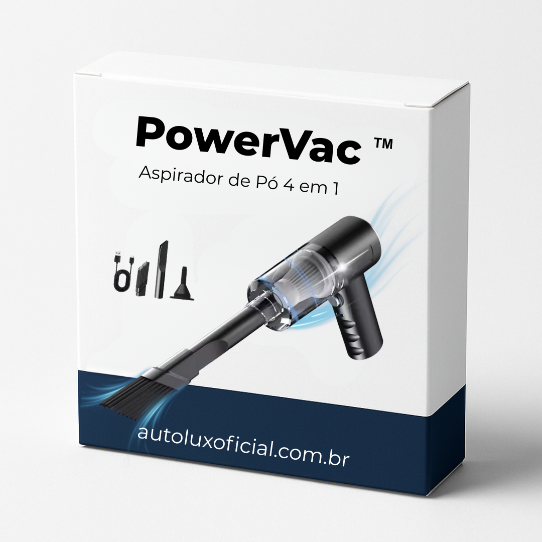 PowerVac - Aspirador de Pó Portátil 4 em 1