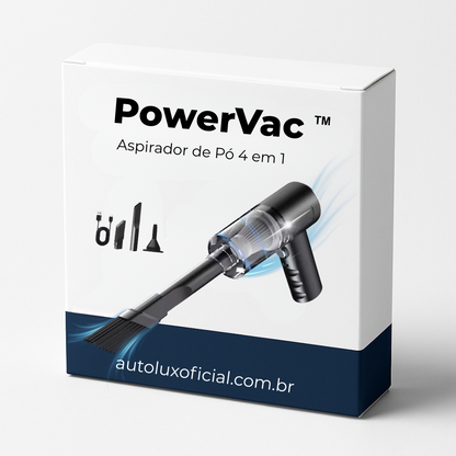 PowerVac - Aspirador de Pó Portátil 4 em 1