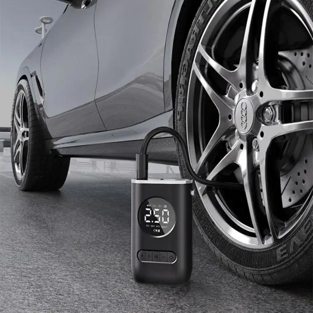 Mini Compressor de Ar Portátil Digital Recarregável – Ncher 150 PSI