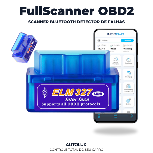 FullScanner™ OBD2 - Ferramenta de Diagnóstico para Carro (BRINDE EXCLUSIVO)