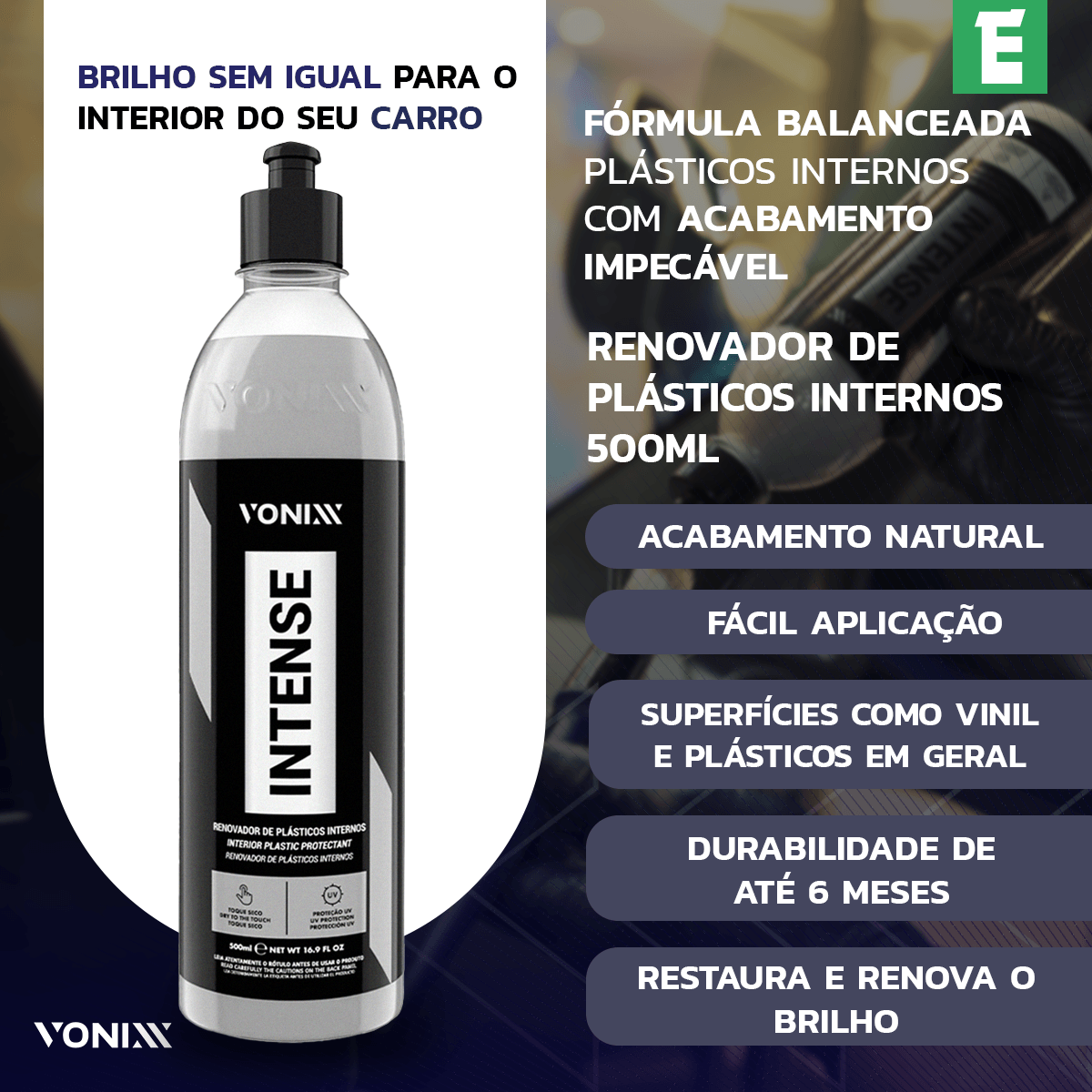 Kit Shampoo Vonixx  (V-floc - Cera - Blend - Sintra Fast - Intense)