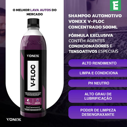 Kit Shampoo Vonixx  (V-floc - Cera - Blend - Sintra Fast - Intense)