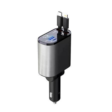 Carregador de Celular Automotivo (4 EM 1) + BRINDE