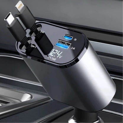 Carregador de Celular Automotivo (4 EM 1) + BRINDE