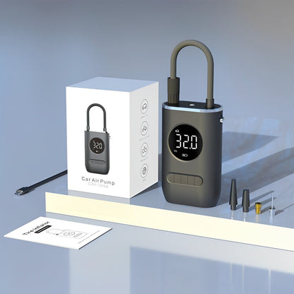 Mini Compressor de Ar Portátil Digital Recarregável – Ncher 150 PSI