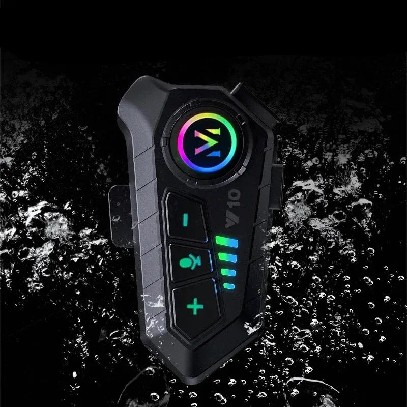 Y10 Intercom – Fone de Ouvido Bluetooth 5.3 para Capacete | À Prova d’Água e com Modo Mãos Livres