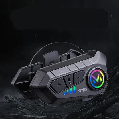 Y10 Intercom – Fone de Ouvido Bluetooth 5.3 para Capacete | À Prova d’Água e com Modo Mãos Livres